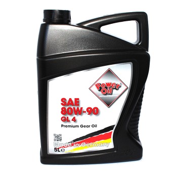 Power Oil Gear Oil 80W-90 5л Минеральное трансмиссионное масло Power Oil Gear Oil 80W-90 5л Минеральное трансмиссионное масло