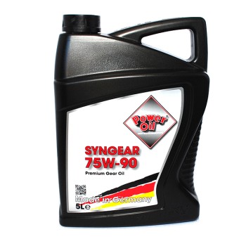 Синтетическое трансмиссионное масло Power Oil Syngear 75W-90 5L Синтетическое трансмиссионное масло Power Oil Syngear 75W-90 5L