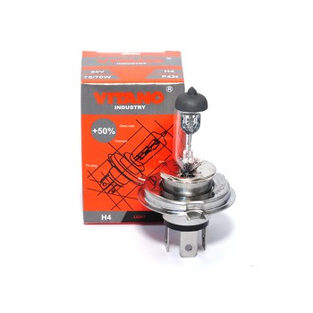 H4 24V 75/70W P43t Standart / Лампочки VITANO 6030