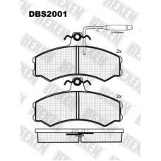 HEXEN DBS2001 / Тормозые колодки
