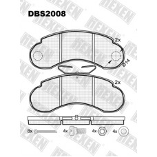 HEXEN DBS2008 / Тормозые колодки