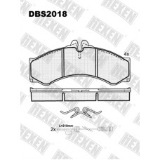 HEXEN DBS2018 / Тормозые колодки