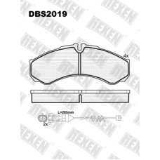 HEXEN DBS2019 / Тормозые колодки