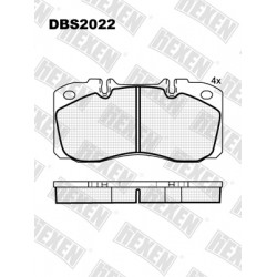HEXEN DBS2022 / Тормозые колодки HEXEN DBS2022 / Тормозые колодки