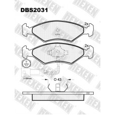 HEXEN DBS2031 / Тормозые колодки