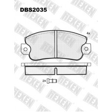 HEXEN DBS2035 / Тормозые колодки