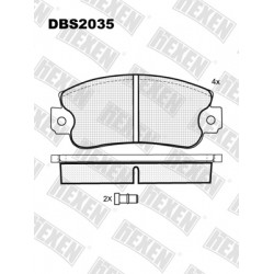 HEXEN DBS2035 / Тормозые колодки HEXEN DBS2035 / Тормозые колодки