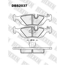 HEXEN DBS2037 / Тормозые колодки