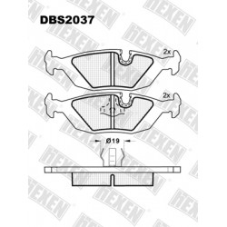 HEXEN DBS2037 / Тормозые колодки HEXEN DBS2037 / Тормозые колодки