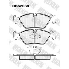 HEXEN DBS2038 / Тормозые колодки