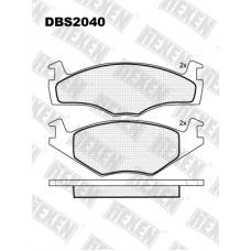 HEXEN DBS2040 / Тормозые колодки