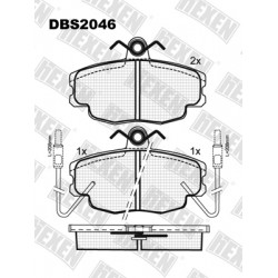 HEXEN DBS2046 / Тормозые колодки HEXEN DBS2046 / Тормозые колодки