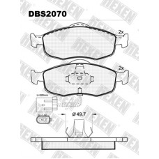 HEXEN DBS2070 / Тормозые колодки