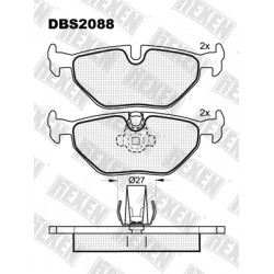 DBS2088 / Гальмівні колодки hEXEN