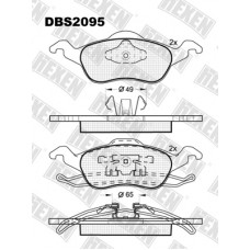 DBS2095 / Гальмівні колодки hEXEN