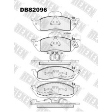 DBS2096 / Гальмівні колодки hEXEN