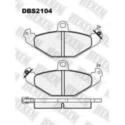 DBS2104 / Гальмівні колодки hEXEN DBS2104 / Гальмівні колодки hEXEN