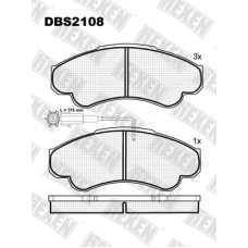DBS2108 / Гальмівні колодки hEXEN