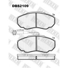 DBS2109 / Гальмівні колодки hEXEN