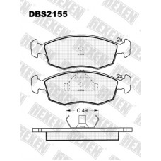 DBS2155 / Гальмівні колодки hEXEN