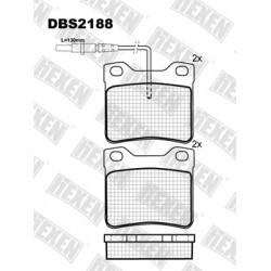 DBS2188 / Гальмівні колодки hEXEN DBS2188 / Гальмівні колодки hEXEN