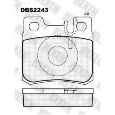 DBS2243 / Гальмівні колодки hEXEN