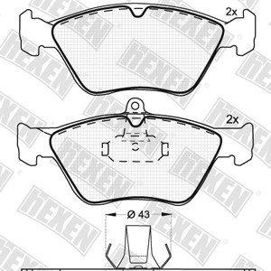 DBS2244 / Гальмівні колодки hEXEN