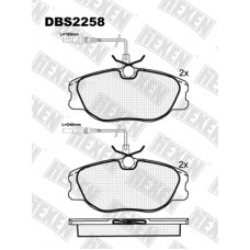 DBS2258 / Гальмівні колодки hEXEN