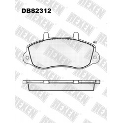 DBS2312 / Гальмівні колодки hEXEN DBS2312 / Гальмівні колодки hEXEN