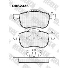 DBS2335 / Гальмівні колодки hEXEN