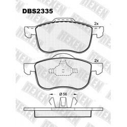 DBS2335 / Гальмівні колодки hEXEN