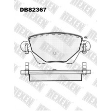 DBS2367 / Гальмівні колодки hEXEN