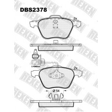 DBS2378 / Гальмівні колодки hEXEN
