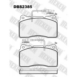 DBS2385 / Гальмівні колодки hEXEN DBS2385 / Гальмівні колодки hEXEN