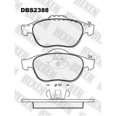 DBS2388 / Гальмівні колодки hEXEN