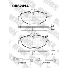 DBS2414 / Гальмівні колодки hEXEN