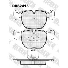 DBS2415 / Гальмівні колодки hEXEN