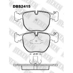 DBS2415 / Гальмівні колодки hEXEN DBS2415 / Гальмівні колодки hEXEN