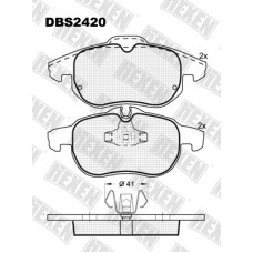 DBS2420 / Гальмівні колодки hEXEN