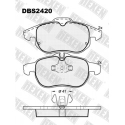 DBS2420 / Гальмівні колодки hEXEN DBS2420 / Гальмівні колодки hEXEN