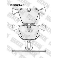 DBS2426 / Гальмівні колодки hEXEN