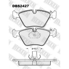 DBS2427 / Гальмівні колодки hEXEN
