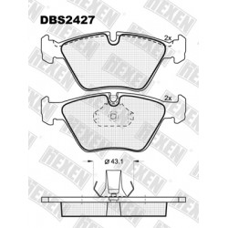 DBS2427 / Гальмівні колодки hEXEN DBS2427 / Гальмівні колодки hEXEN