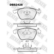 DBS2428 / Гальмівні колодки hEXEN
