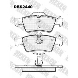DBS2440 / Гальмівні колодки hEXEN DBS2440 / Гальмівні колодки hEXEN