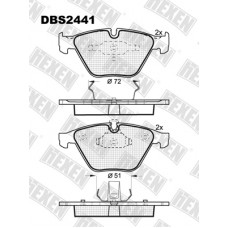 DBS2441 / Гальмівні колодки hEXEN