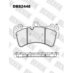DBS2448 / Гальмівні колодки hEXEN DBS2448 / Гальмівні колодки hEXEN