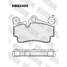 DBS2459 / Гальмівні колодки hEXEN DBS2459 / Гальмівні колодки hEXEN