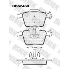 DBS2460 / Гальмівні колодки hEXEN
