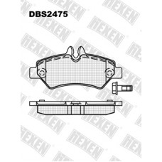 DBS2475 / Гальмівні колодки hEXEN